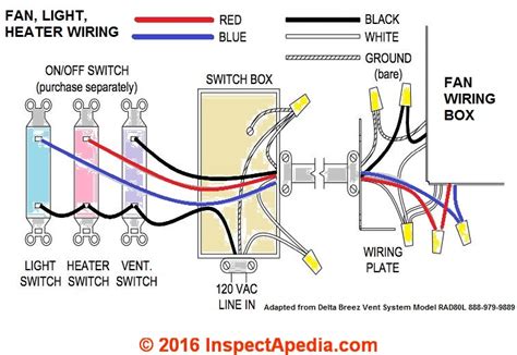 bath vent fan wiring diagram